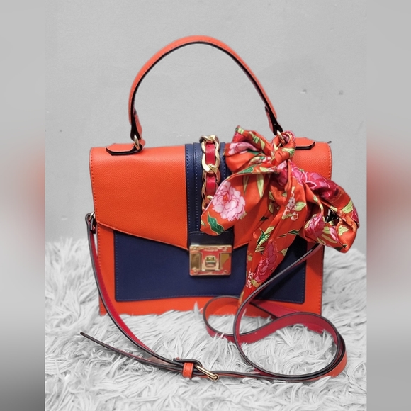 💙ALDO Glenda With Twilly Multicolor Satchel Bag - Picture 2 of 16